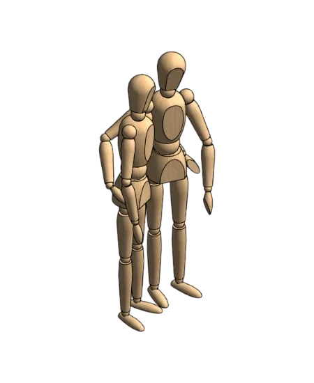 Dupla de Manequins De Pé B105 | families image