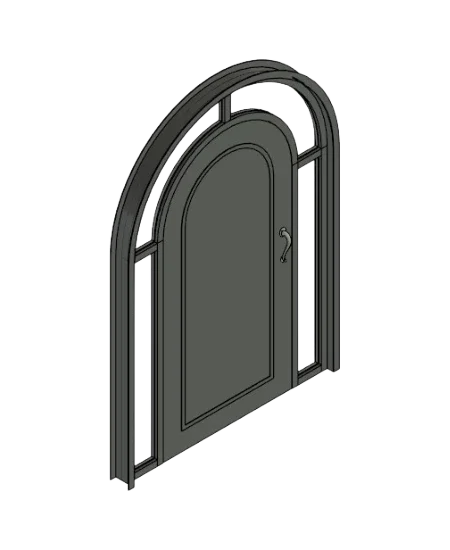 Arched Glass Door | families image
