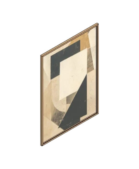 Abstract Collage in Neutral Tones III | families image