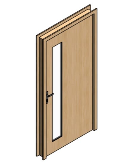 Mid Century Modern Hinged Door