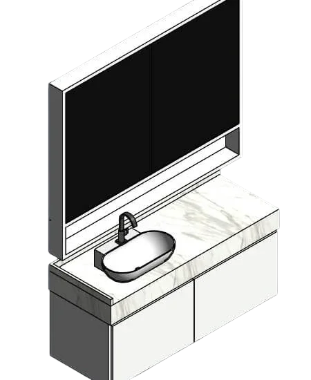 Cabinet with Vessel Sink | families image