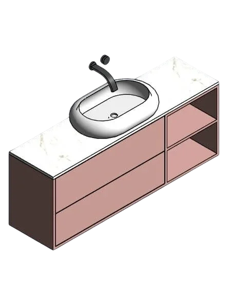 Cabinet with Vessel Sink | families image