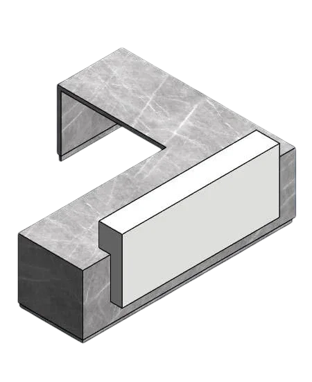 Counter Block Shape Blocks® | Receptionist Desks