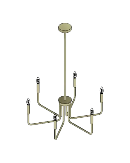 Imperial Slim Chandelier | families image