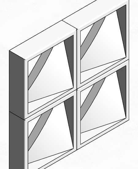 Cobogó Triangular