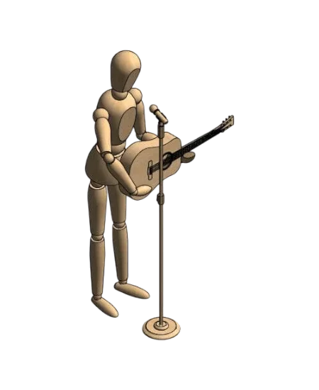 Guitarist Articulated Mannequin | families image