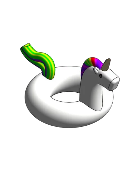 Flotador inflable de Unicornio | families image