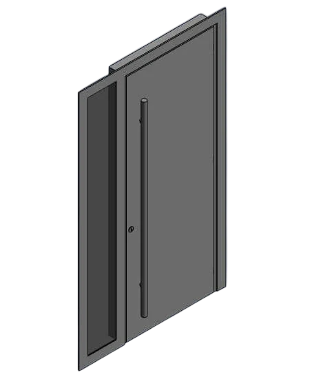 Porta de Abrir Moderna com Bandeira | families image