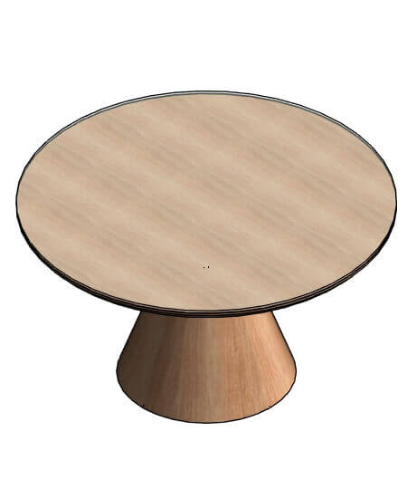Base Mix Round Dining Table